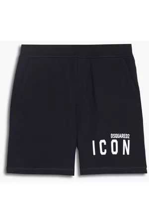Dsquared2 Printed cotton-fleece shorts - - M