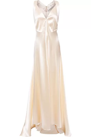 Serafini Asymmetric cutout satin-crepe gown - Pink - IT 38