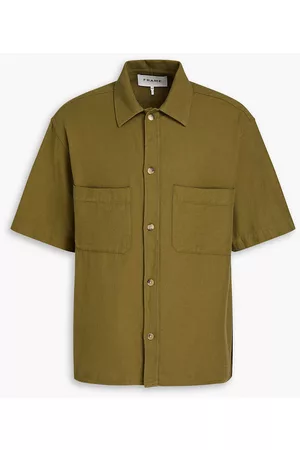 Frame Cotton-twill shirt - Green - M