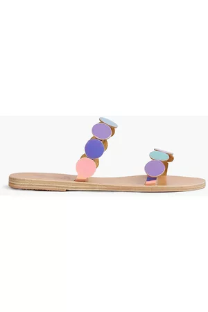 Ancient Greek Sandals St. Tropez iridescent leather sandals - - EU 39