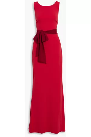 Badgley Mischka Belted cady gown - - US 6