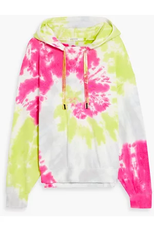 Stateside Paradise tie-dyed cotton-fleece hoodie - - S