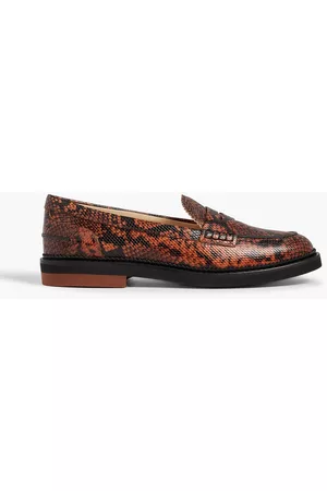 Tod's Snake-effect leather loafers - - EU 36.5