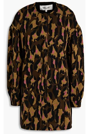 Diane Von Furstenberg Curtis Knit Jacquard Cape