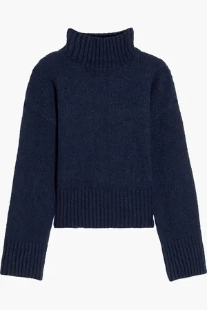 Frame Wool-blend turtleneck sweater - Blue - XS