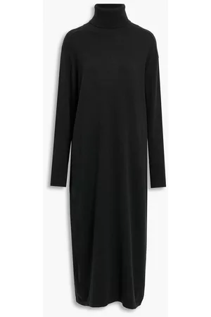 Arch4 Brushed cashmere turtleneck midi dress - - XS