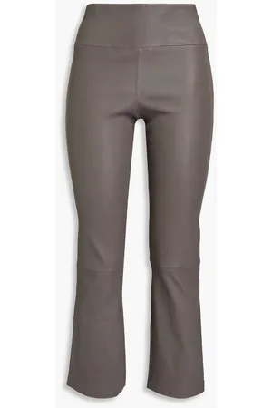 Theory Suede Skinny Trousers - Farfetch