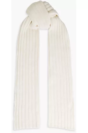 IRIS & INK Women Winter Scarves - Eva ribbed recycled cashmere scarf - Neutral - OneSize
