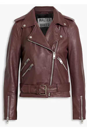 Walter Baker Nicole Patent-leather Biker Jacket