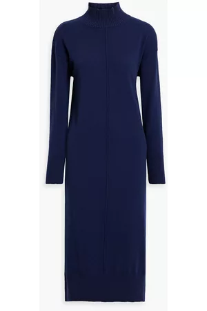 IRIS & INK Women Midi Dresses - Scarlett wool turtleneck midi dress - Blue - XS