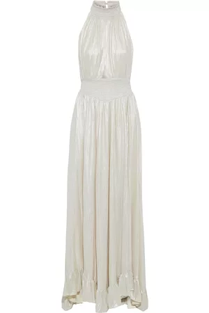 Retrofete Women Evening dresses - Carly cutout shirred lamé gown - Metallic - L