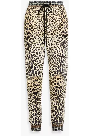 Camilla Women Sweatpants - Leopard-print French cotton-terry track pants - - XL