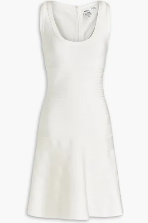 Hervé Léger Fluted bandage mini dress - White - S