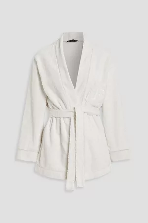 Fabiana Filippi Belted cotton-terry robe - - IT 38