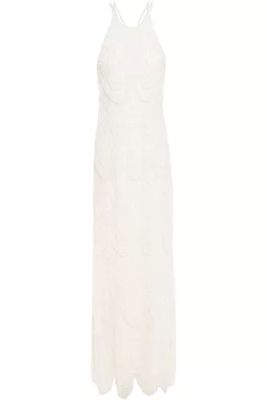 Catherine Deane Nikki embellished tulle gown - White - UK 10