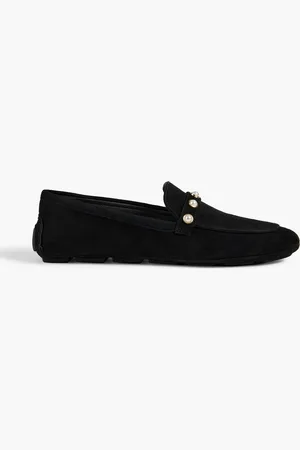 Stuart Weitzman Allpearls embellished suede loafers - - EU 40