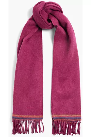 Paul Smith Women Winter scarves - Fringed wool scarf - Purple - OneSize
