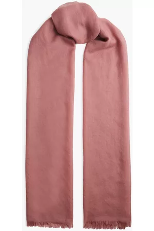 Max Mara Frayed cashmere-twill scarf - Pink - OneSize