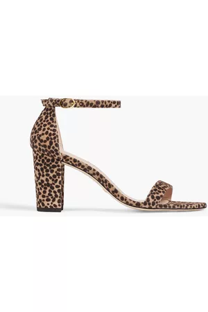 Stuart Weitzman Leopard-print suede sandals - - EU 39.5