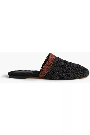 Mara & Mine Dasha two-tone crochet slippers - - US 5