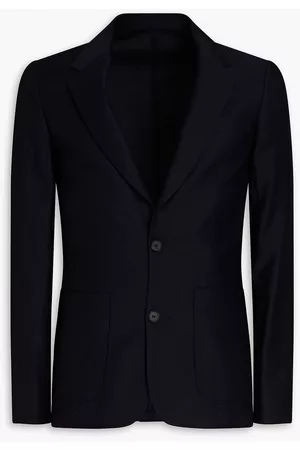 Sandro Wool-piqué suit jacket - Blue - IT 48