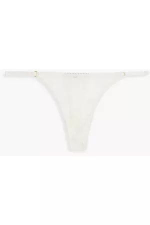 Stella McCartney Women Thongs - Lace low-rise thong - White - L