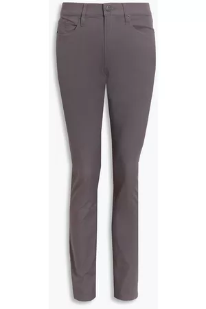 Frame Women Chinos - L'Homme slim-fit cotton-blend twill chinos - Gray - 40