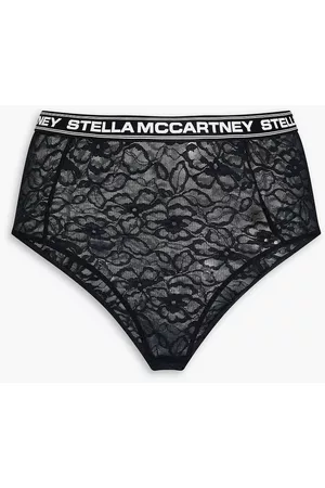 Stella McCartney Women Bras - Monogram-trimmed lace high-rise briefs - - L