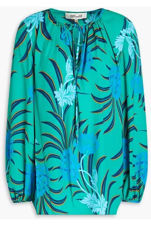Diane von Furstenberg Women Blouses - Freddie floral-print crepe de chine blouse - - US 2
