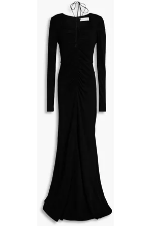 Rebecca Vallance Riccardo ruched stretch-jersey gown - - UK 12