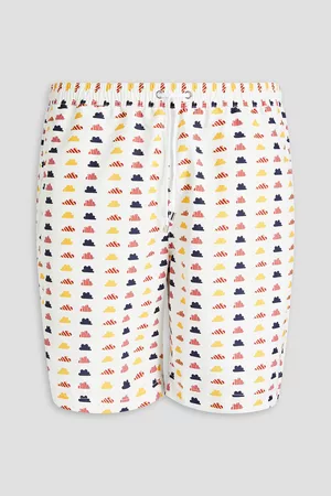 Sunspel Women Swim Shorts - Mid-length printed shell swim shorts - - L