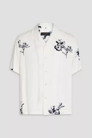 RAG&BONE Women Twill Shirts - Avery floral-print twill shirt - - L