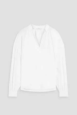 IRIS & INK Women Blouses - Amara organic cotton-blend poplin blouse - - UK 14