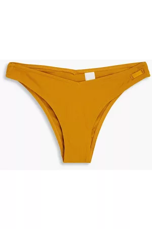 ZIMMERMANN Women Bikini Bottoms - Ribbed low-rise bikini briefs - Yellow - 2