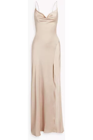 Jonathan Simkhai Women Evening Dresses - Draped satin-crepe gown - Neutral - US 8