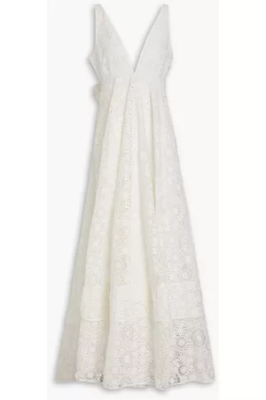 LOVESHACKFANCY Women Evening Dresses - Devyn broderie anglaise organza gown - White - US 8