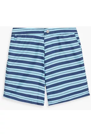 ONIA Women Swim Shorts - Calder mid-length striped swim shorts - Blue - L