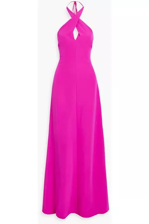 Halston Heritage Women Halter Neck Dresses - Gabridla crepe halterneck gown - Pink - US 6