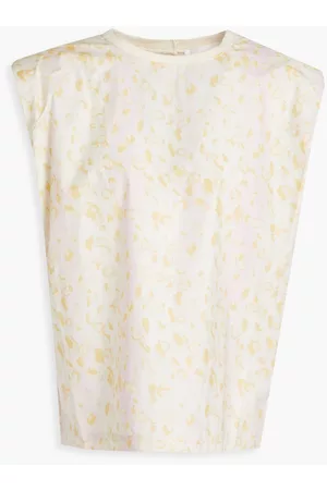 REMAIN Birger Christensen Women Tops - Christie leopard-print cotton-poplin top - - DE 36