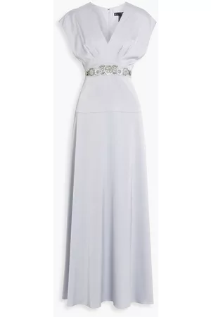 Aidan Mattox Women Evening Dresses - Embellished satin gown - Blue - US 14
