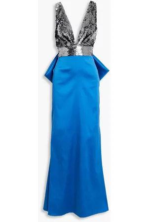 Sachin & Babi Women Evening Dresses - Topanga embellished duchesse-satin gown - - US 12