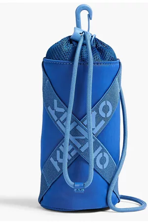 Kenzo Women Sports Equipment - Printed twill and mesh water bottle holder - Blue - OneSize