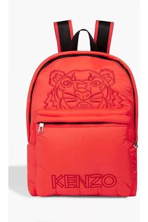 Kenzo Women Rucksacks - Embroidered canvas backpack - Red - OneSize