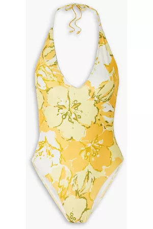 FAITHFULL THE BRAND Women Swimsuits - Liza floral-print halterneck swimsuit - - XS