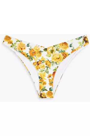 ONIA Women Bikini Bottoms - Chiara floral-print mid-rise bikini briefs - - L