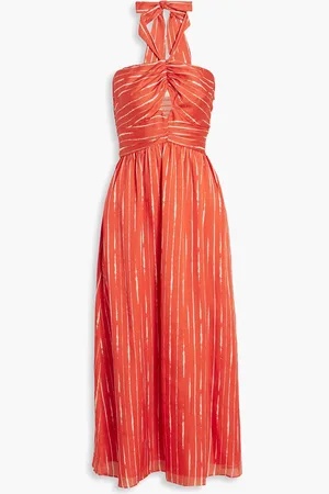 Halter Dresses & Gowns in the color orange for Women on sale