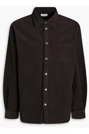 JOHN ELLIOTT Women Long Sleeved Shirts - Cloak cotton-corduroy shirt - Gray - 5