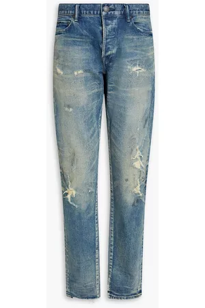 JOHN ELLIOTT Women Slim Jeans - Cast 2 slim-fit distressed denim jeans - Blue - 30