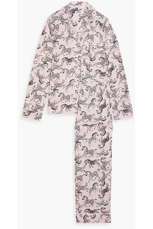 DKNY Women Nightdresses & Shirts - Printed stretch-jersey pajama set - Pink - XS