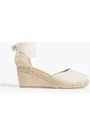 IRIS & INK Women Wedges - Canvas wedge espadrilles - White - EU 37